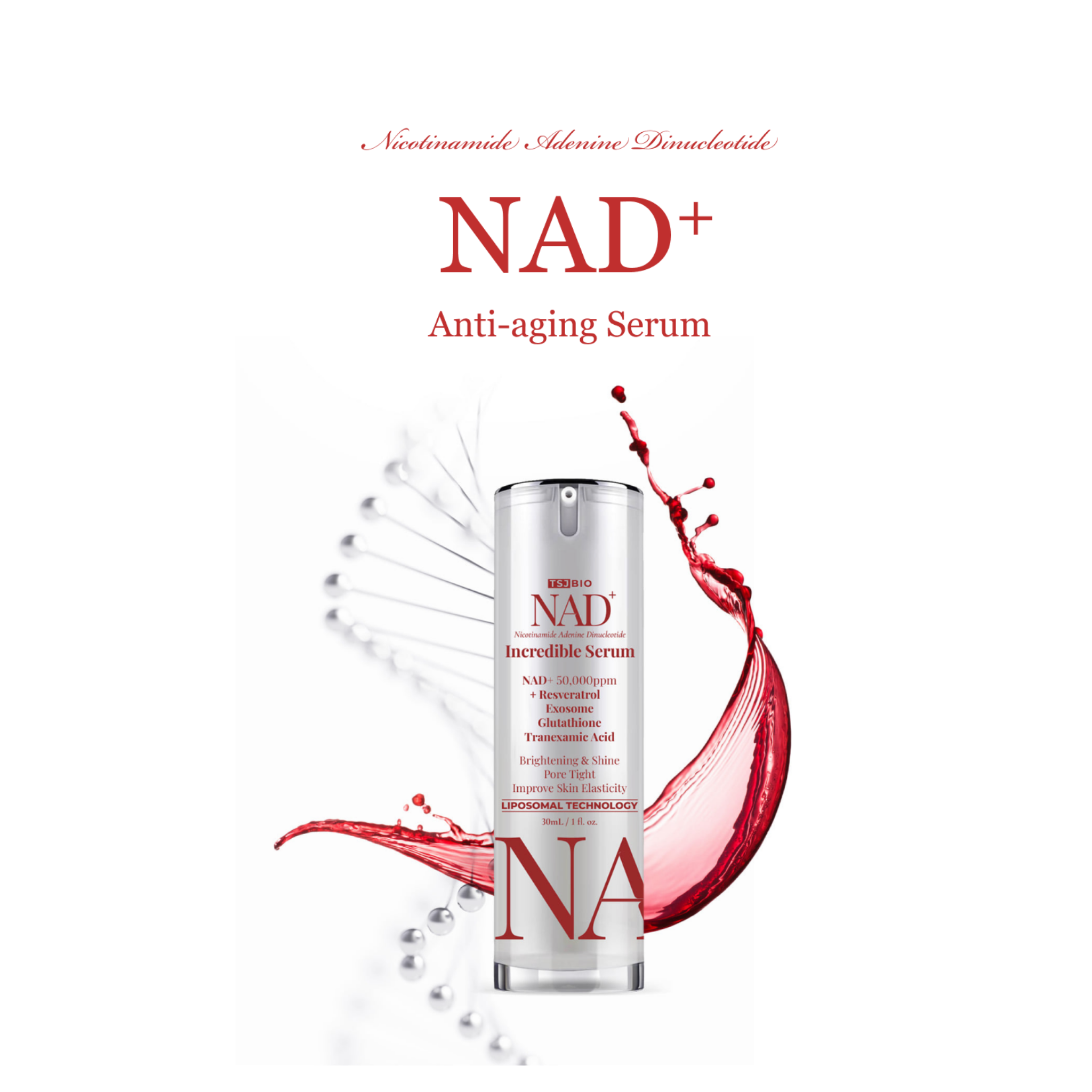 TSJ BIO NAD+ Incredible Serum