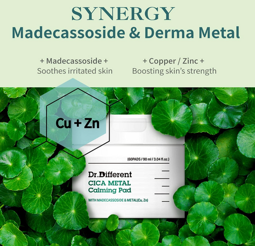 Load image 1 in gallery view. Dr.Different CICA Metal Calming Pad