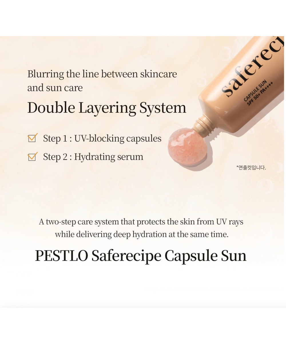 PESTLO Saferecipe Capsule Sun SPF 50+ PA++++ Korean Sunscreen